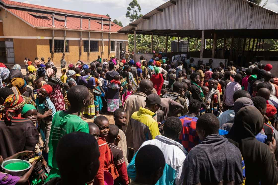 Thousands of people have fled their homes since the M23 resumed attacks last year Thousands of people have fled their homes since the M23 resumed attacks last year