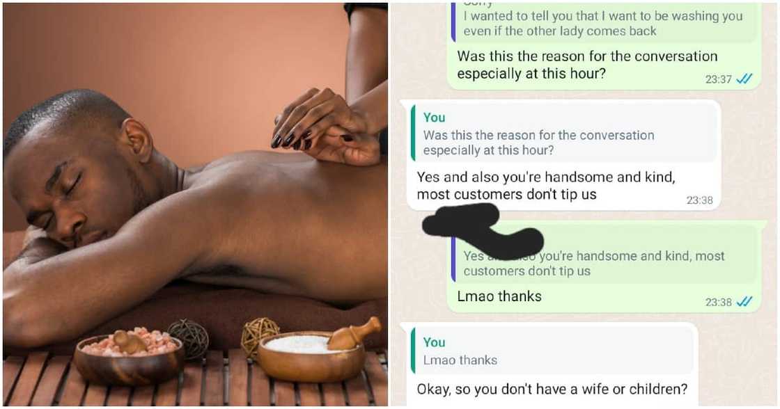 WhatsApp chats between Kenyan man and kinyozi lady