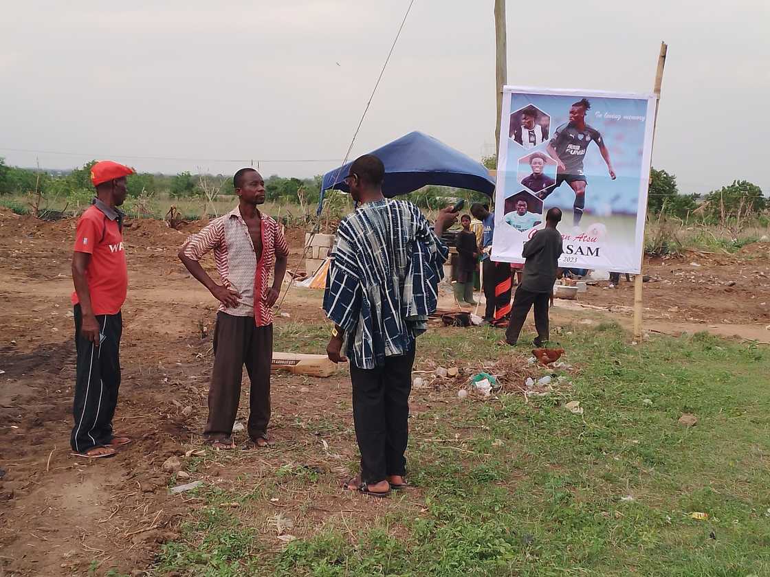 Preparation works on Atsu's tomb ongoing.