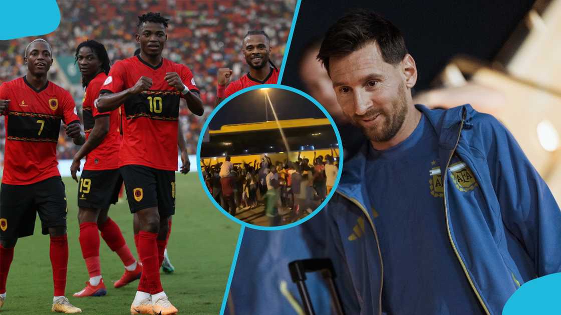 Lionel Messi, Messi arrives in Angola, Argentina arrive in Angola, Argentina to play Angola, Angola to host Argentina, fans storm the streets for Messi, Argentina, Lionel Scaloni.