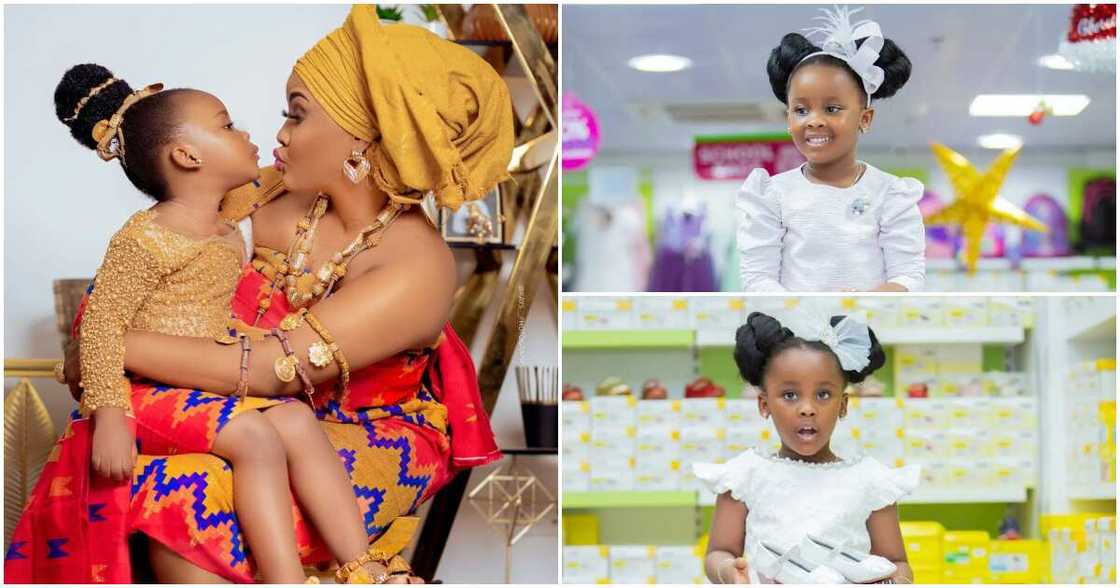 Celebrity Kids: Nana Ama McBrown's Beautiful Daughter Baby Maxin Models In Gorgeous Dresses