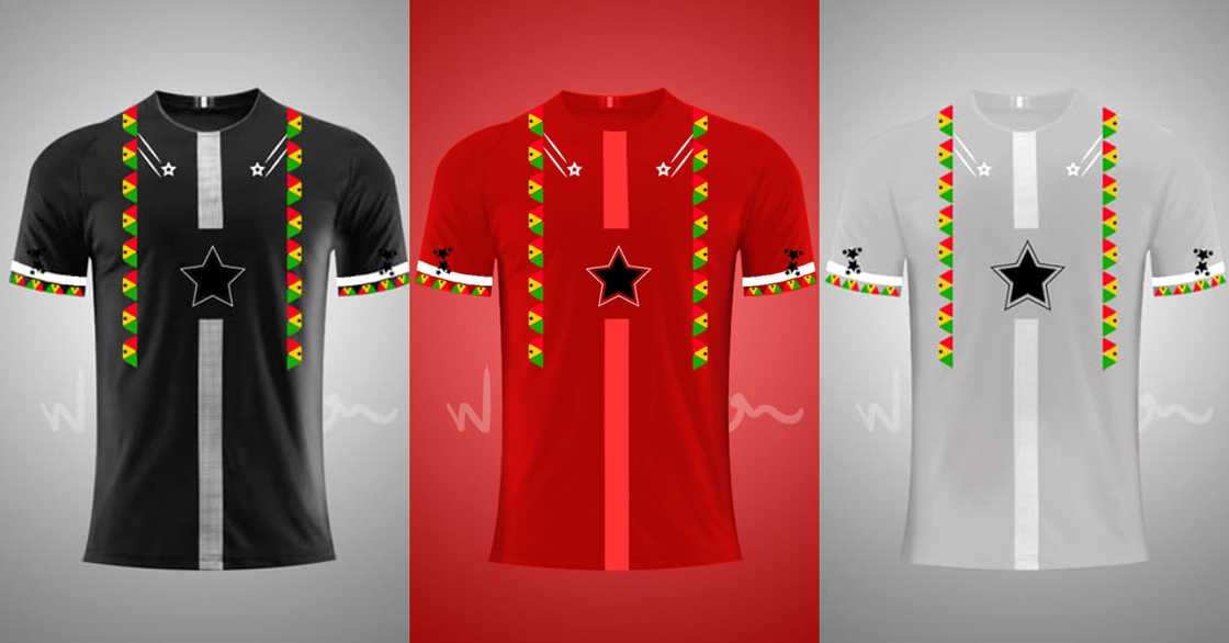 Ghanaian designer creates beautiful Black Stars jerseys ahead of AFCON & World Cup Ghanaian designer creates beautiful Black Stars jerseys ahead of AFCON & World Cup