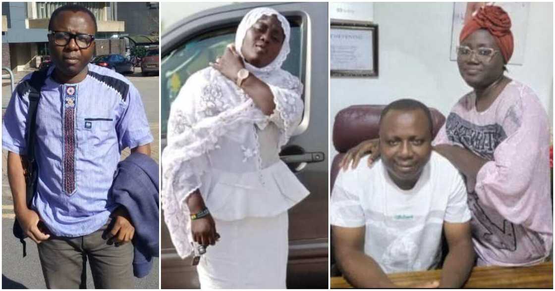 Ibrahim Oppong Kwarteng and his late wife Ibrahim Oppong Kwarteng and his late wife