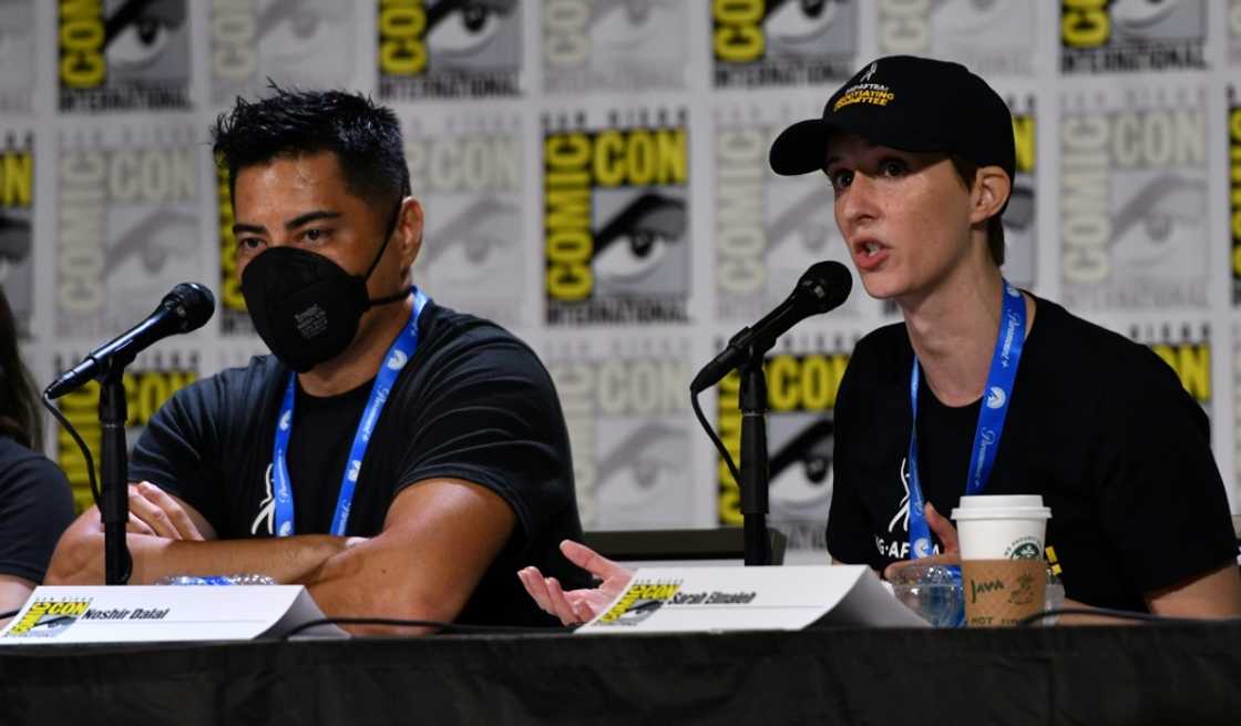 Sarah Elmaleh (R) is the chair of SAG-AFTRA's negotiating committee for the video games contract Sarah Elmaleh (R) is the chair of SAG-AFTRA's negotiating committee for the video games contract