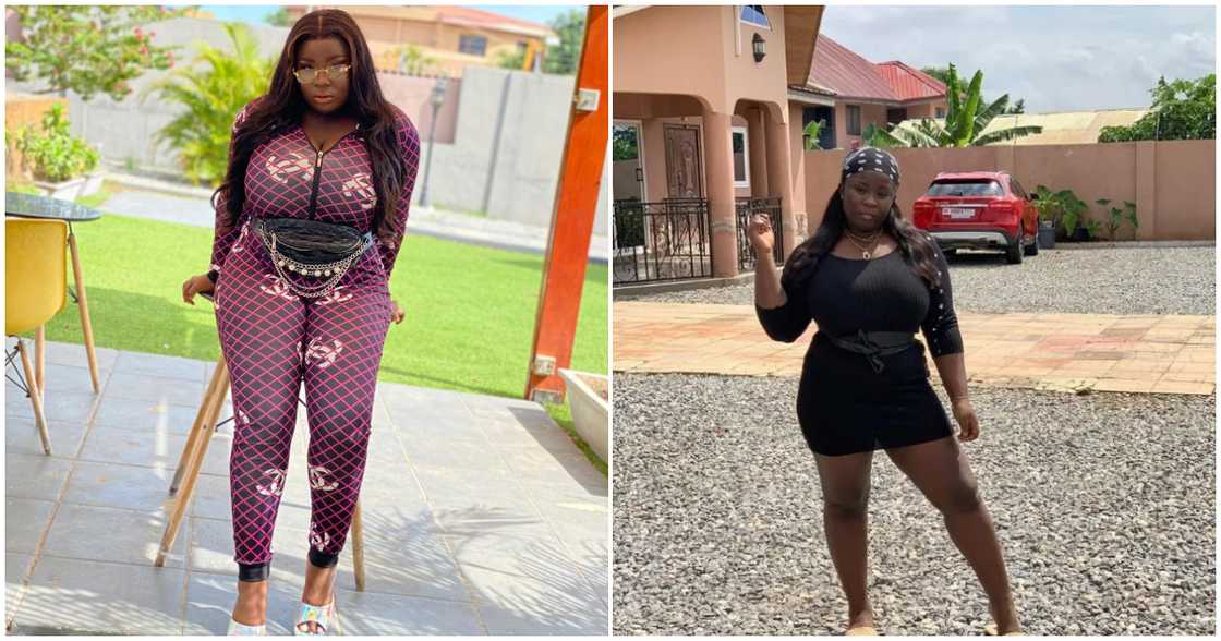 Kumawood actress Maame Serwaa and her house in East Legon Kumawood actress Maame Serwaa and her house in East Legon