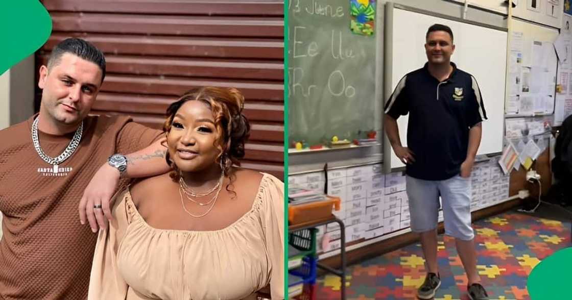 A TikTok video shows pupils serenading their teacher's husband on his birthday.