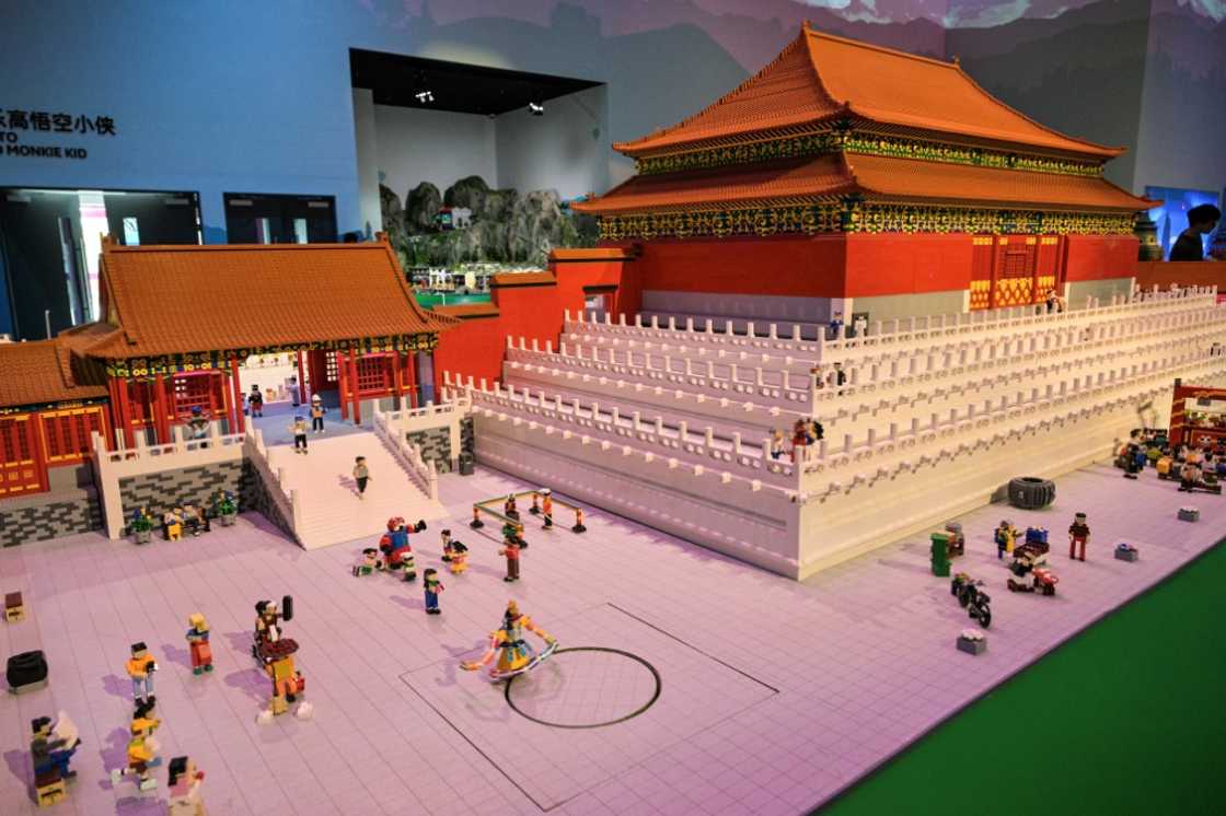 A Lego replica of Beijing's Forbidden City at the Legoland Shanghai Resort A Lego replica of Beijing's Forbidden City at the Legoland Shanghai Resort