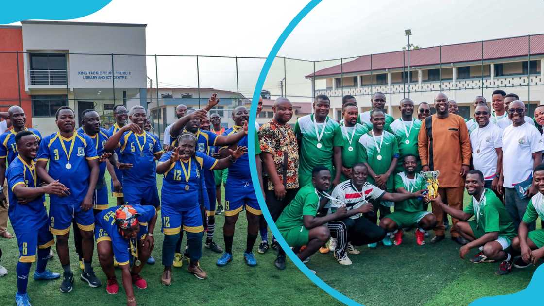 Accra Technical University students attending sporting events