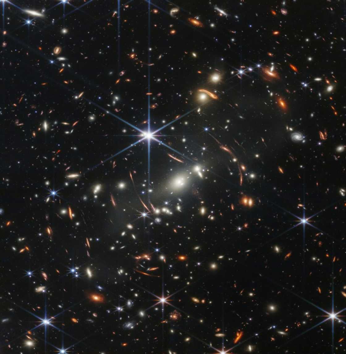 Webb's first image delivered the deepest and sharpest infrared image of the distant universe so far, "Webb's First Deep Field" Webb's first image delivered the deepest and sharpest infrared image of the distant universe so far, "Webb's First Deep Field"