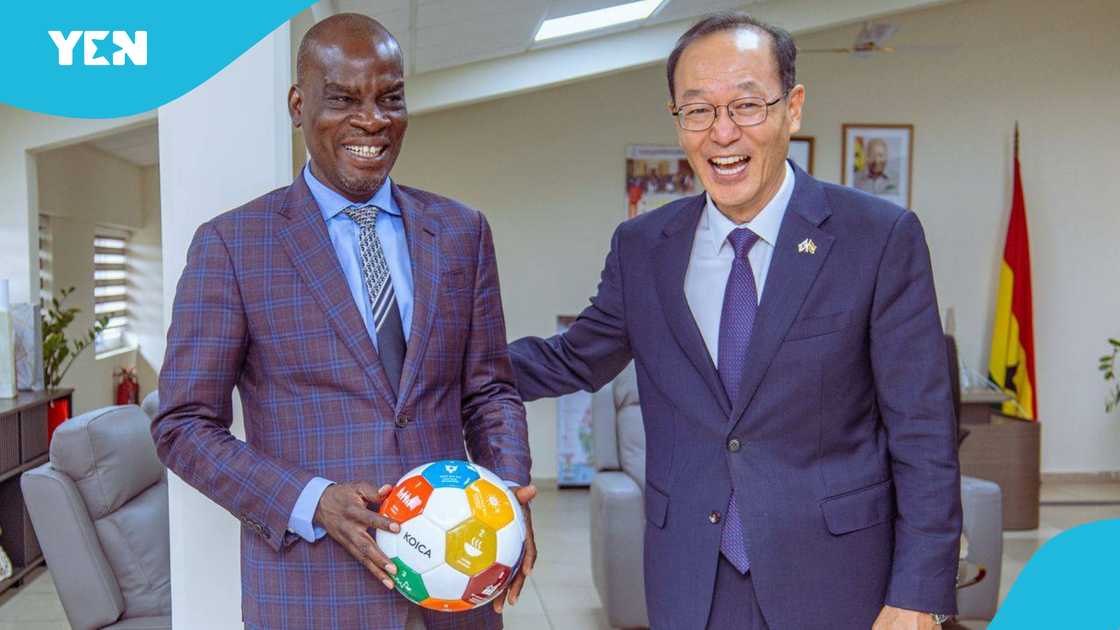 Hon. Haruna Iddrisu, Country Director, Korea International Cooperation Agency, Don Hyun Lee, Karela United Hon. Haruna Iddrisu, Country Director, Korea International Cooperation Agency, Don Hyun Lee, Karela United