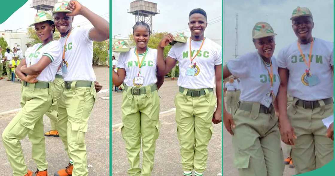 A Nigerian youth corps member and her husband. A Nigerian youth corps member and her husband.