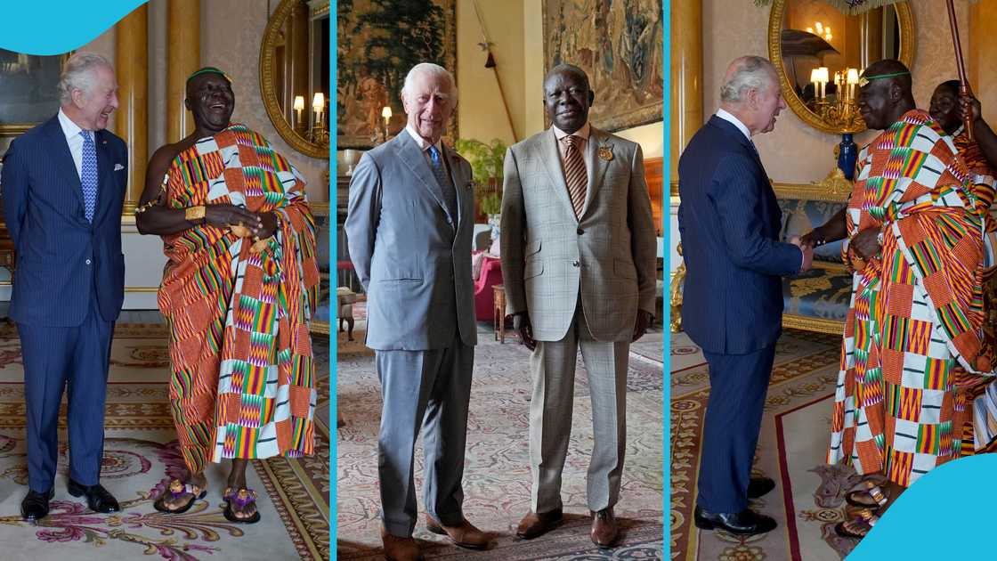 Asantehene Otumfuo Osei Tutu II and King Charles III, Asantehemaa, Lady Julia Osei Tutu, Nana Konadu Yiadom III, Doye Yie, Asantenation, Ashanti Region, President John Dramani Mahama, Freemasons