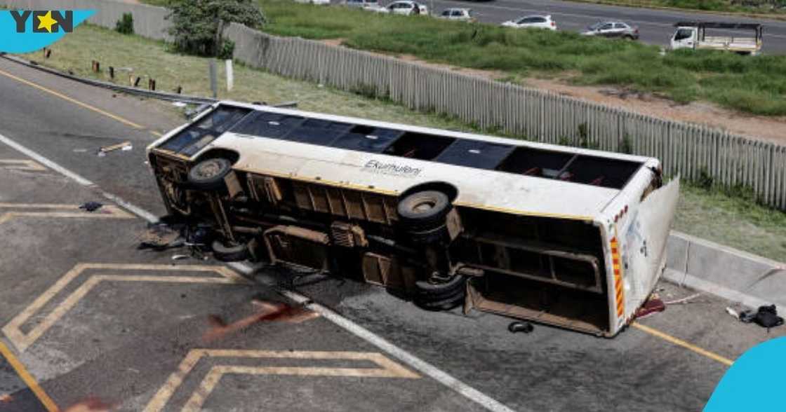 VIP bus, Mercedes-Benz, Abuakwa, Sunyani, eight lives lost, National Road Safety Authority