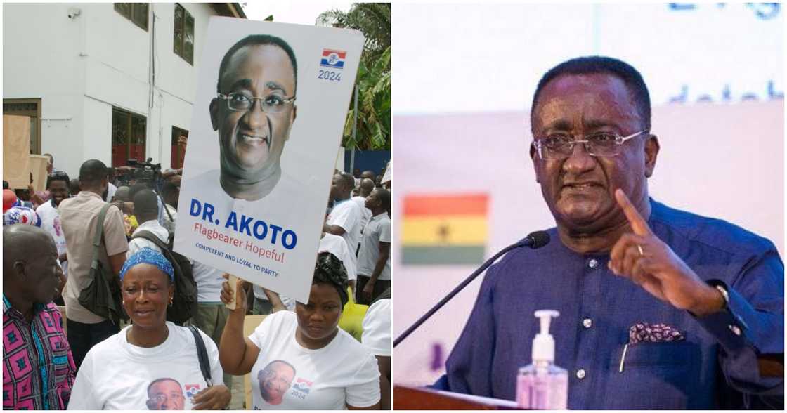 Owusu Afriyie Akoto has picked up nomination forms to contest NPP presidential primaries. Owusu Afriyie Akoto has picked up nomination forms to contest NPP presidential primaries.
