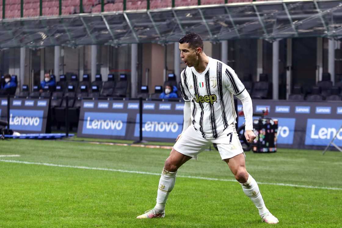 Cristiano Ronaldo in action for Juventus.