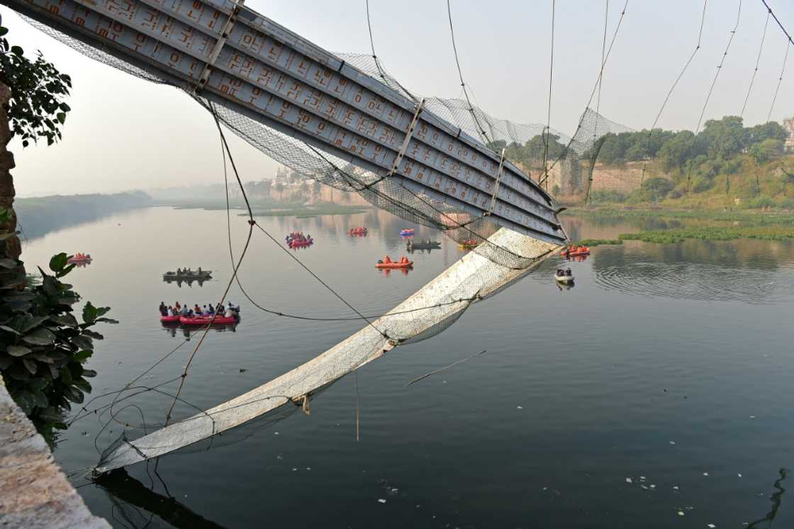 The bridge had just re-opened after a months-long renovation and reports said it had not had proper approvals