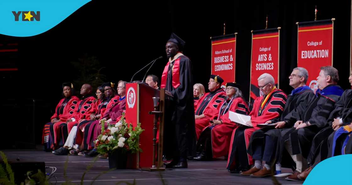 Raymond Acquah, raymond Johnfiah, seattle university, valedictorian, valedictorian at seattle university, master's degree, Jesuit Motto