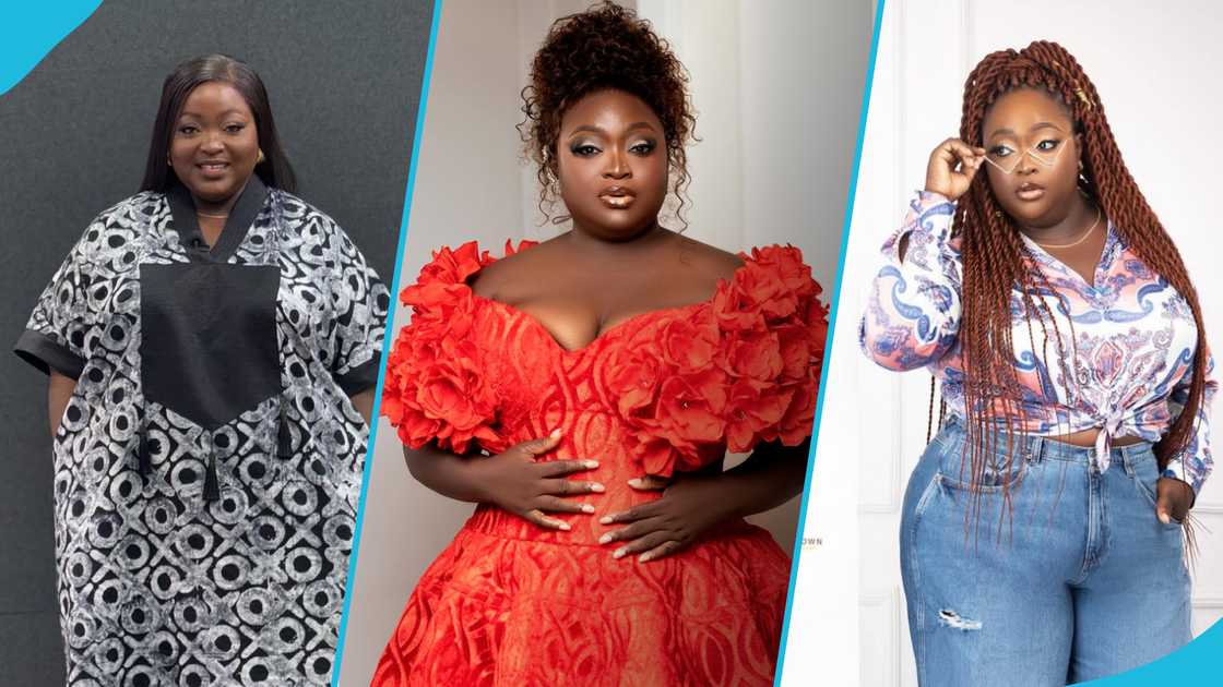 Ghanaian actress Roselyn Ngissah looks gorgeous in a red dress and coloured hairstyle. Ghanaian actress Roselyn Ngissah looks gorgeous in a red dress and coloured hairstyle.