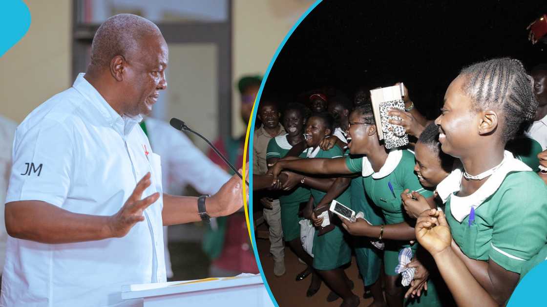 Former President John Mahama urges nursing trainees to focus on long-term prospects over allowances.