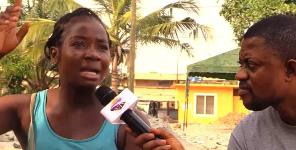 Glory, a Nigerian lady speaking with SV TV Africa Glory, a Nigerian lady speaking with SV TV Africa