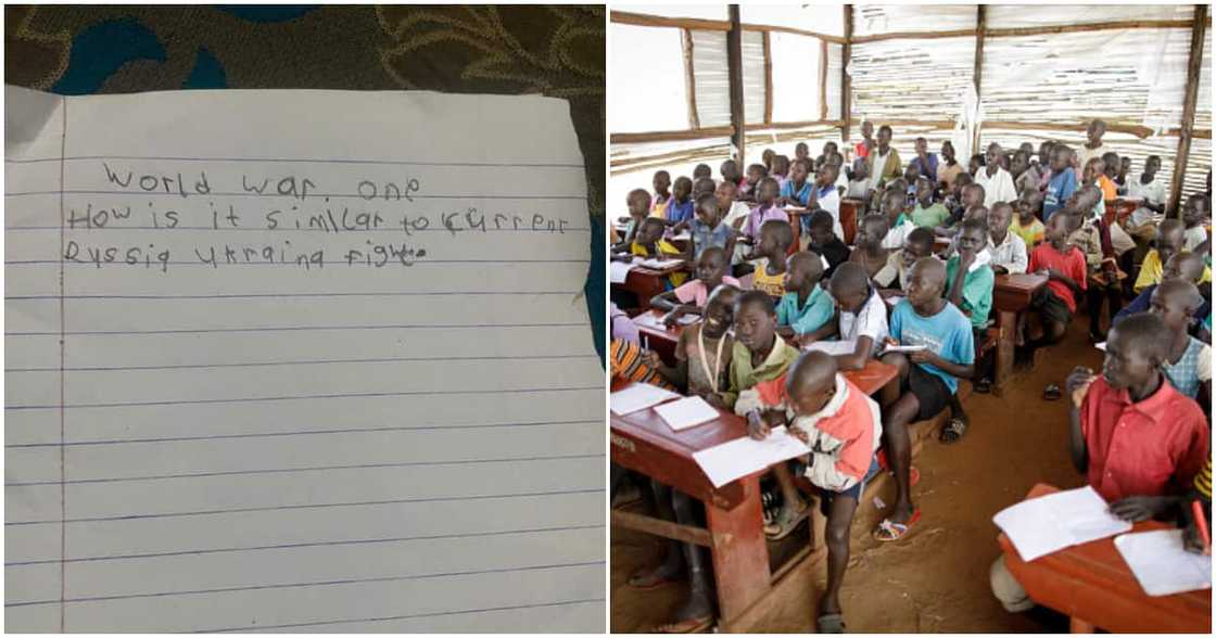 Reactions as Nigerian lady shares the 'hard' homework on Russia a pry 3 pupil was given, stirs reactions Reactions as Nigerian lady shares the 'hard' homework on Russia a pry 3 pupil was given, stirs reactions