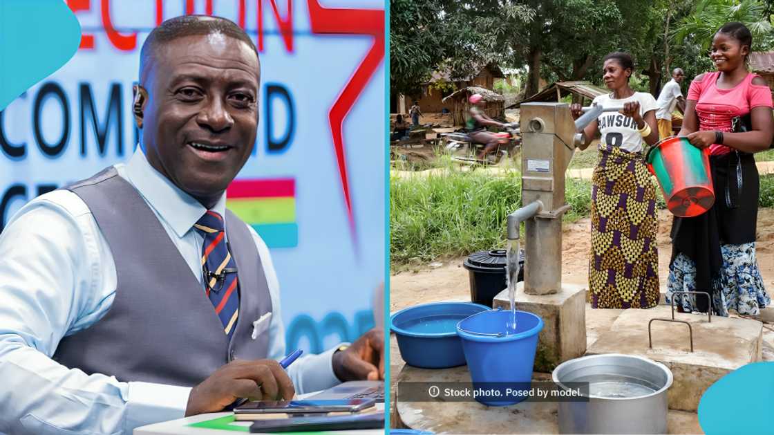 Captain Smart, Onua TV/FM, Gomoa West Boreholes Project, water scarcity, philanthropy, community impact, humanitarian initiative, political, 5th Anniversary, grassroots development