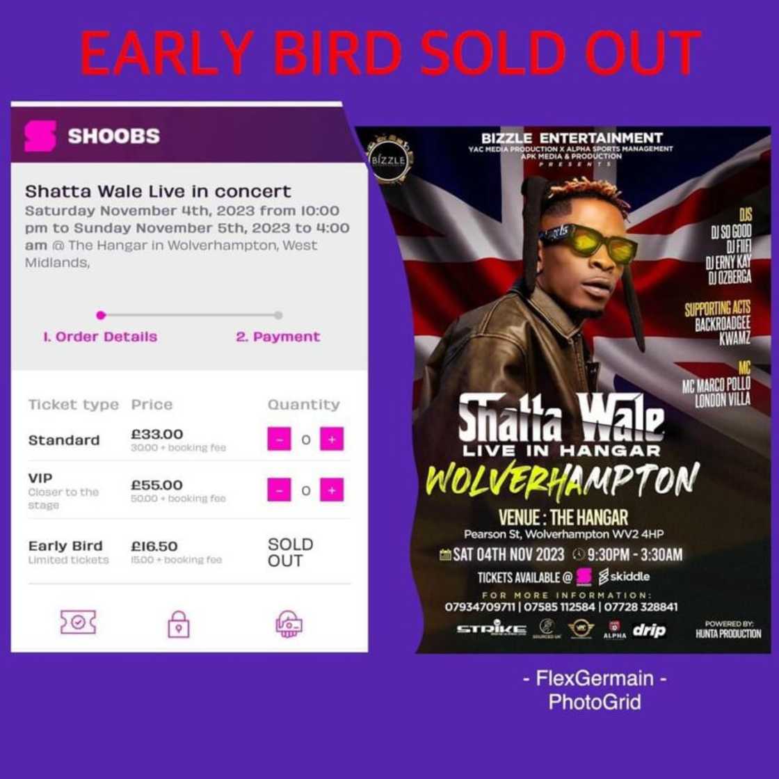 Shatta Wale's Wolverhampton Concert details Shatta Wale's Wolverhampton Concert details