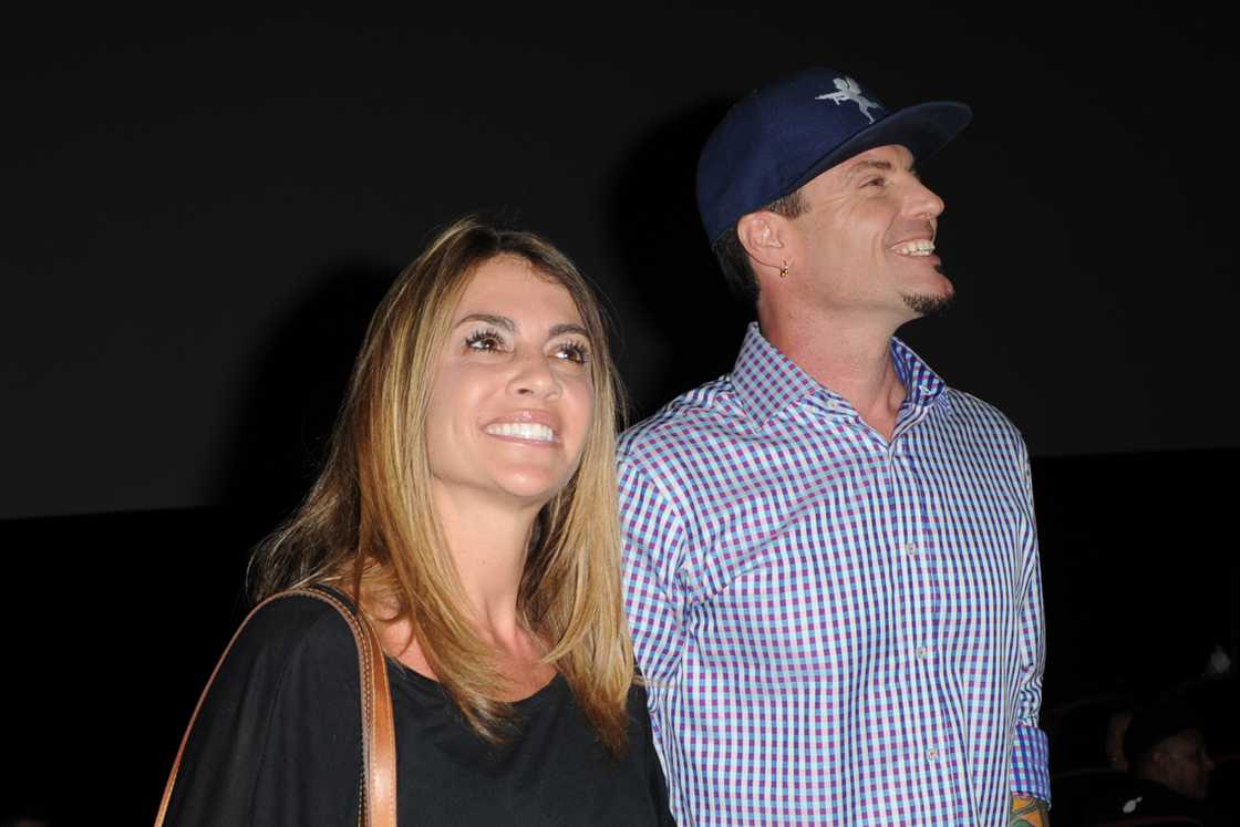 Vanilla Ice (R) and his wife Laura Giaritta (L)