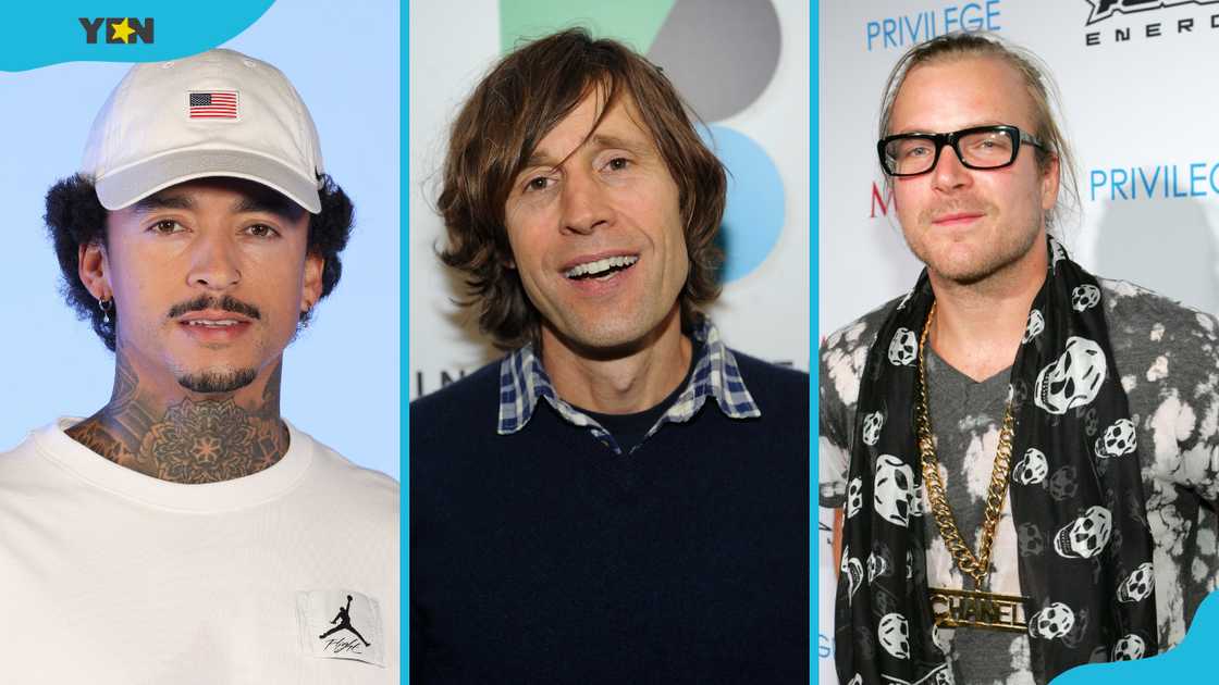 Nyjah Huston (L), Rodney Mullen (M), and Chad Muska (R)