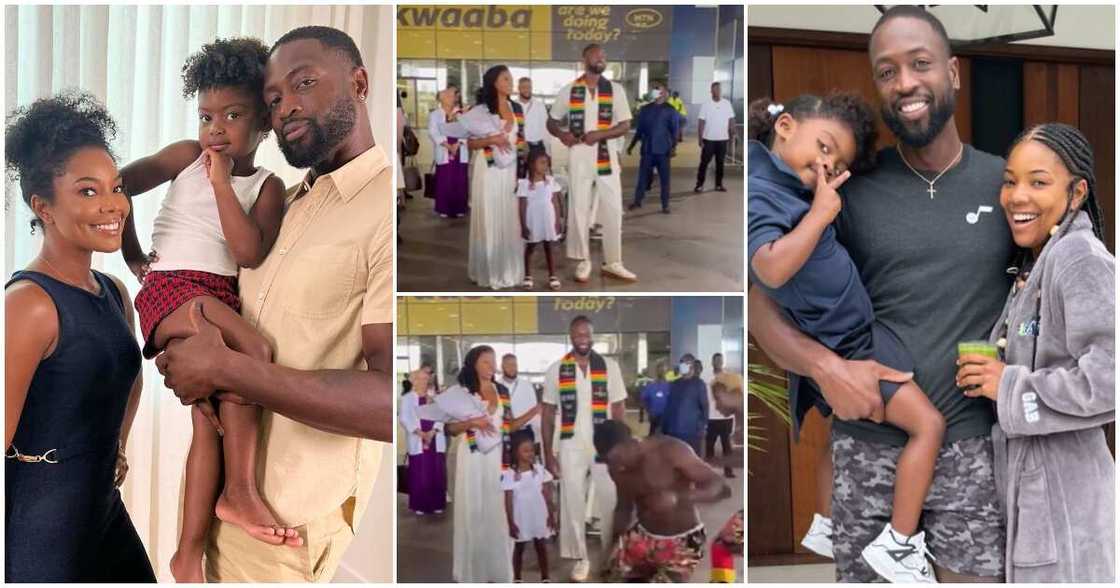 US Actress Gabrielle Union And Family Arrive in Ghana For Wade Tour 2022; Receive Warm Welcome at Airport US Actress Gabrielle Union And Family Arrive in Ghana For Wade Tour 2022; Receive Warm Welcome at Airport