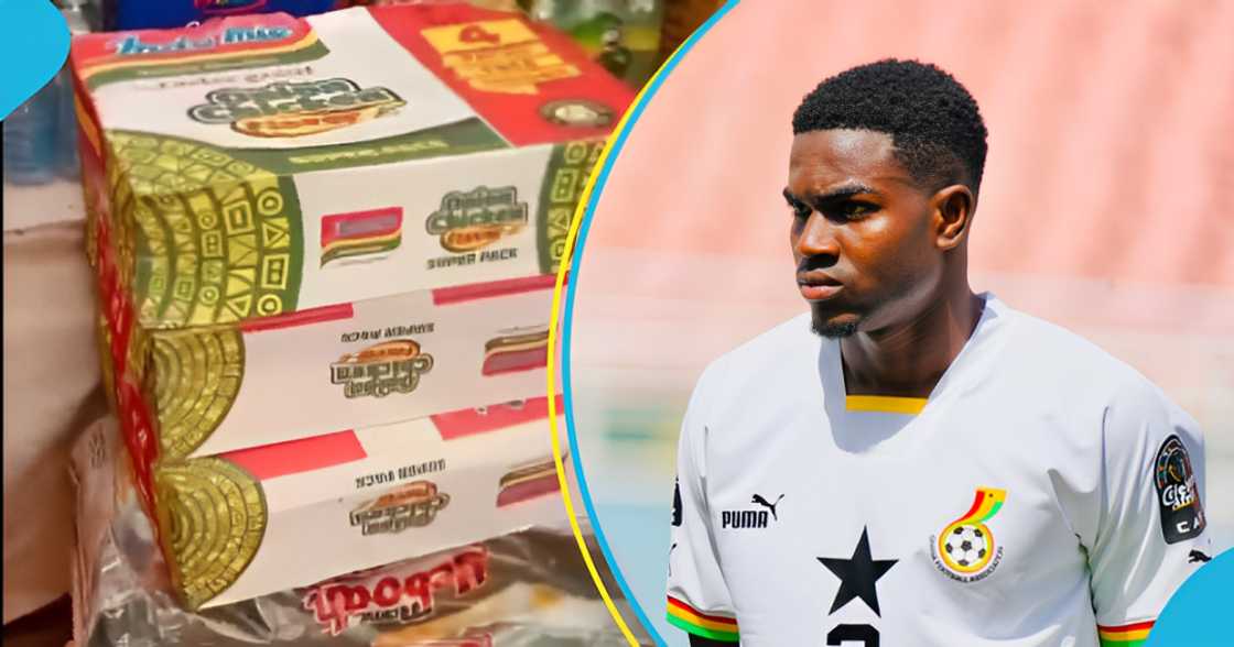 Black Stars' Ernest Nuamah commences philanthropic works, donates foods to kids: "He's kind" Black Stars' Ernest Nuamah commences philanthropic works, donates foods to kids: "He's kind"