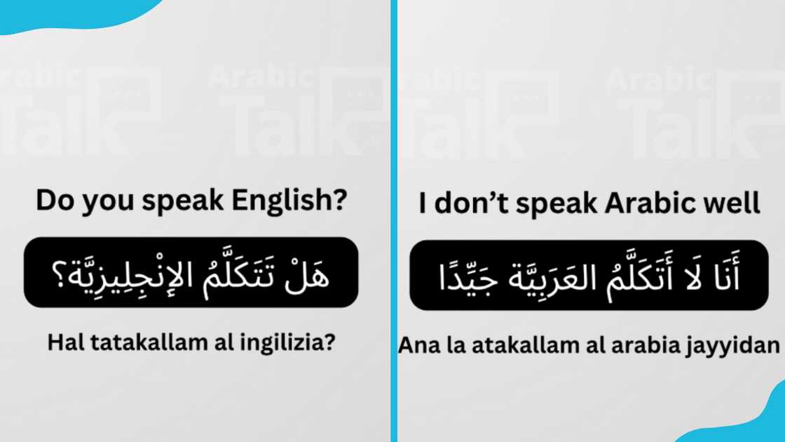 English to Arabic sentences English to Arabic sentences