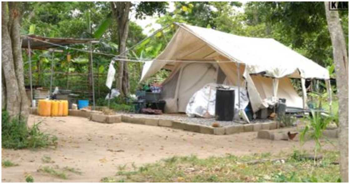 The tent in which they live The tent in which they live