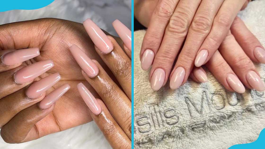 Classic nude nails Classic nude nails