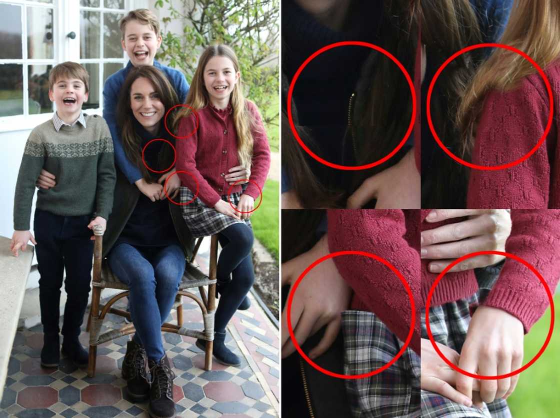 News agencies pulled the photograph of Princess Catherine and her children because it had been doctored News agencies pulled the photograph of Princess Catherine and her children because it had been doctored