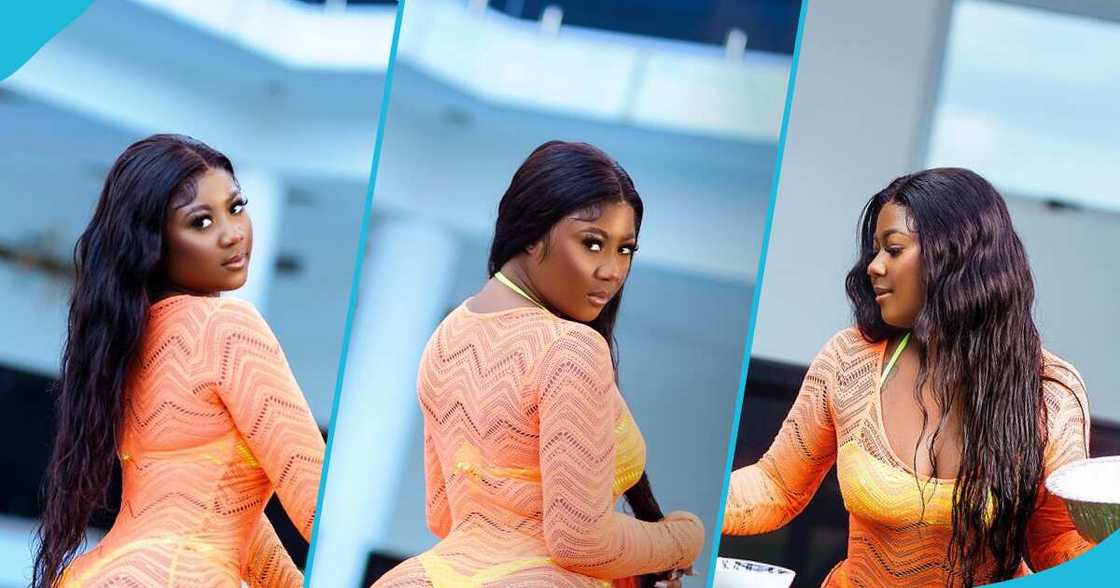 Salma Mumin in beachwear