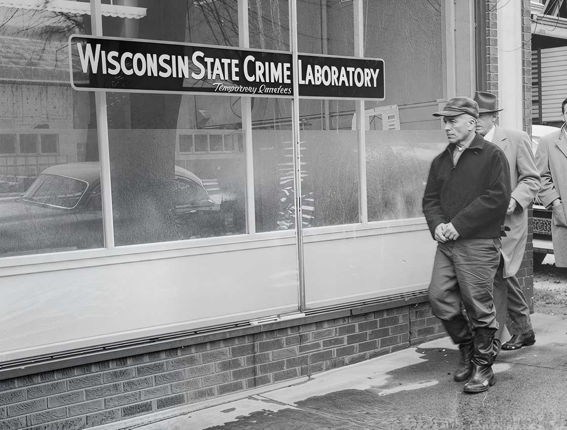 Gein Edward Gein is on his way to take a test Gein Edward Gein is on his way to take a test