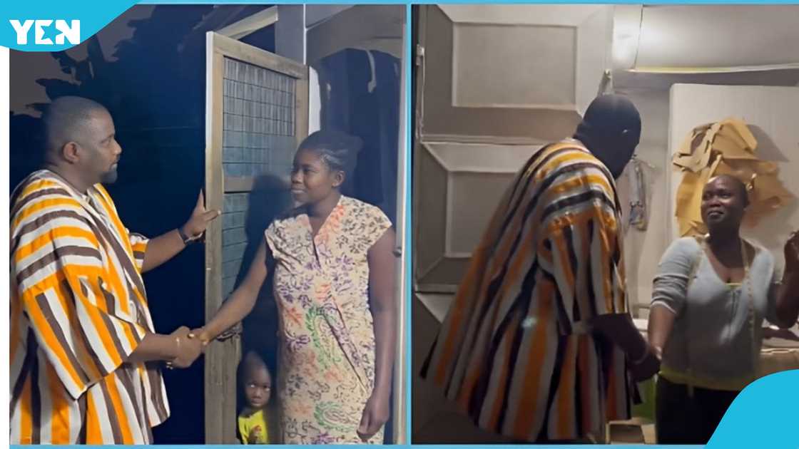 Photo of John Dumelo interacting with women Photo of John Dumelo interacting with women