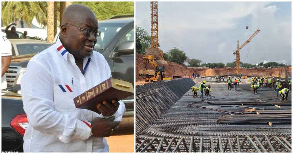 Nana Akufo-Addo has been accused of wasting huge funds on the cathedral project. Nana Akufo-Addo has been accused of wasting huge funds on the cathedral project.