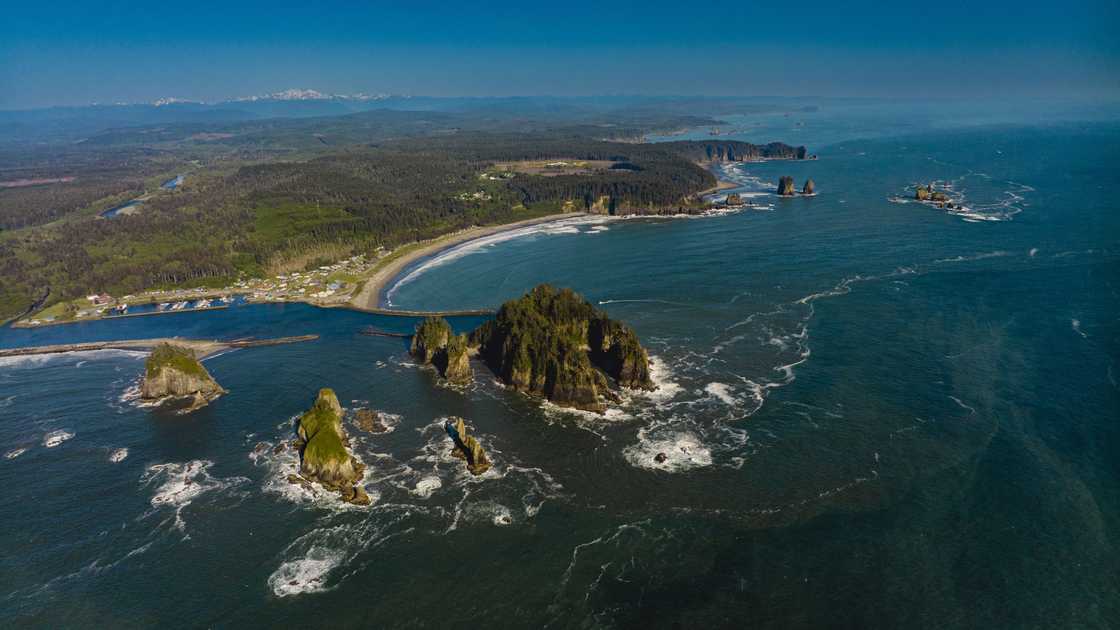 A section of the Olympic National Park A section of the Olympic National Park