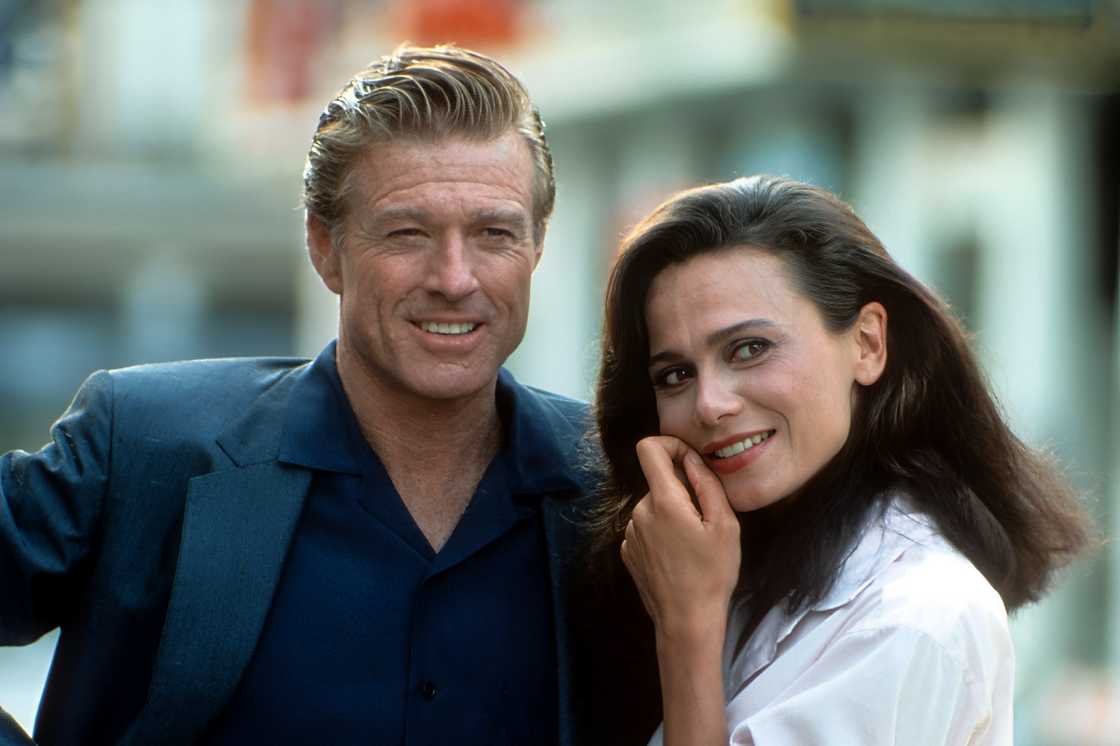 Robert Redford (L) and Lena Olin (R) Robert Redford (L) and Lena Olin (R)