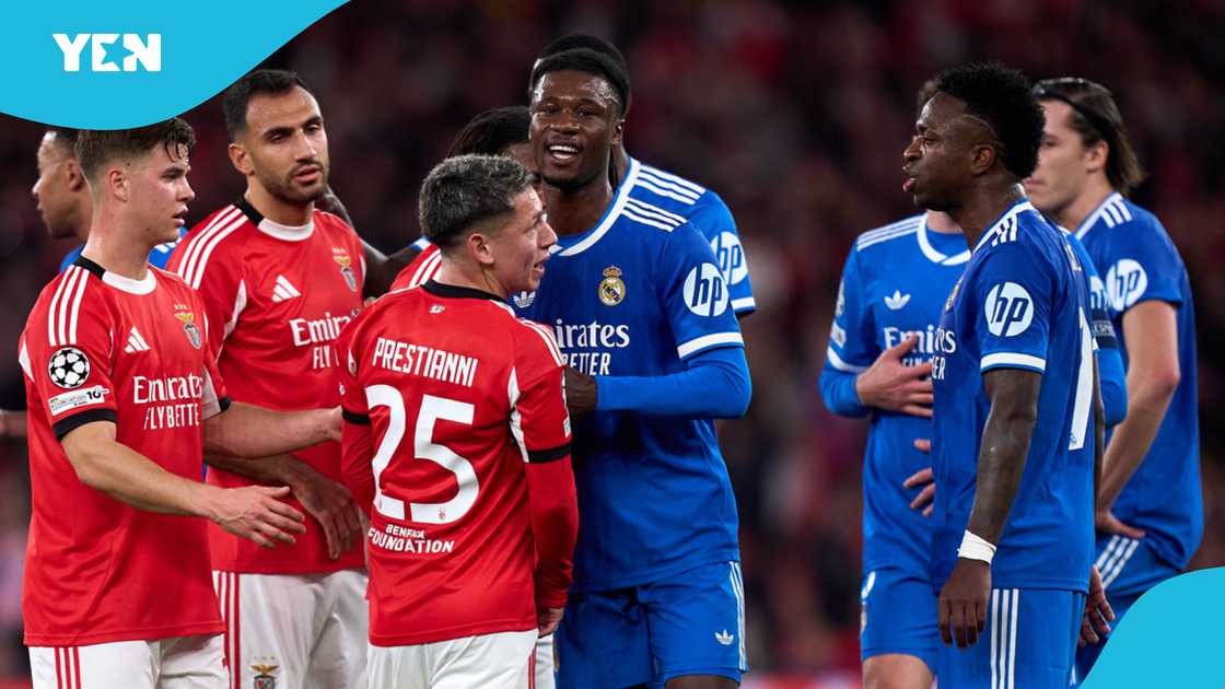 Vinícius Jr, Gianluca Prestianni, UEFA investigation, racial abuse, Benfica vs Real Madrid, Champions League playoff, homophobic insult, football racism, Estadio da Luz, discriminatory behaviour.