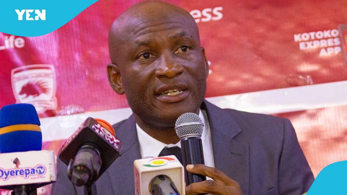 Asante Kotoko head coach Dr. Prosper Narteh Ogum reportedly set to be sacked, with Karim Zito touted as his replacement after Kotoko's defeat to Nations FC on April 20, 2025 Asante Kotoko head coach Dr. Prosper Narteh Ogum reportedly set to be sacked, with Karim Zito touted as his replacement after Kotoko's defeat to Nations FC on April 20, 2025