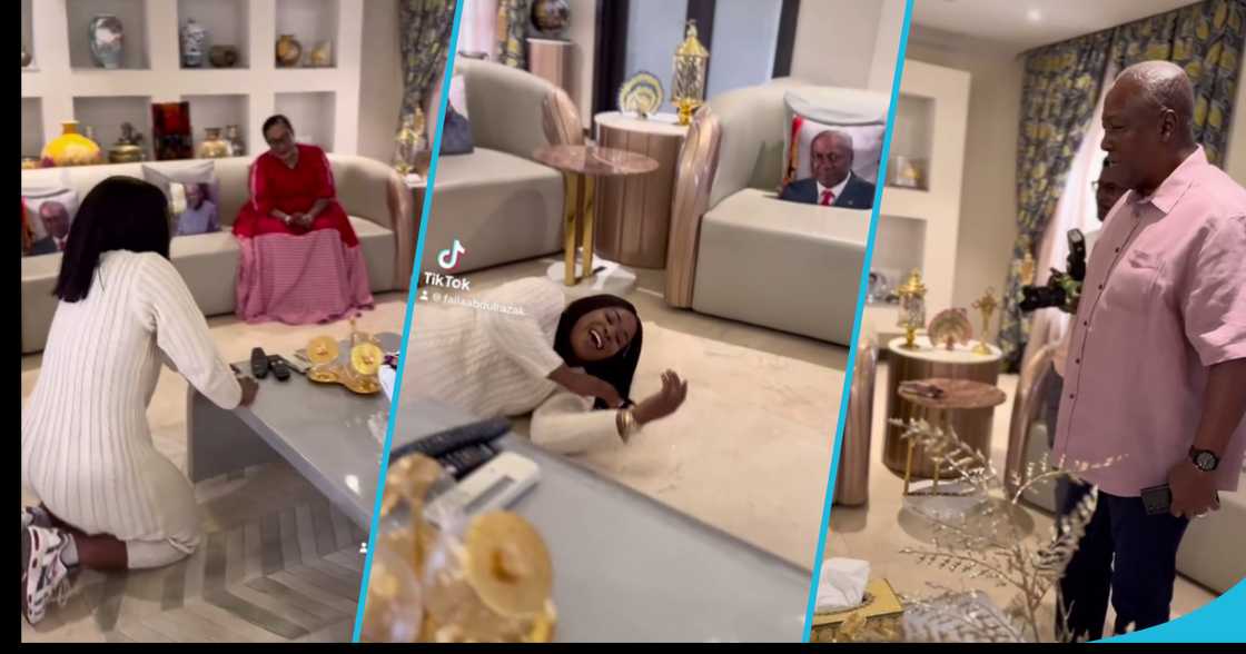 Chef Faila at the home of ex-president John Mahama and his wife Lordina Mahama Chef Faila at the home of ex-president John Mahama and his wife Lordina Mahama