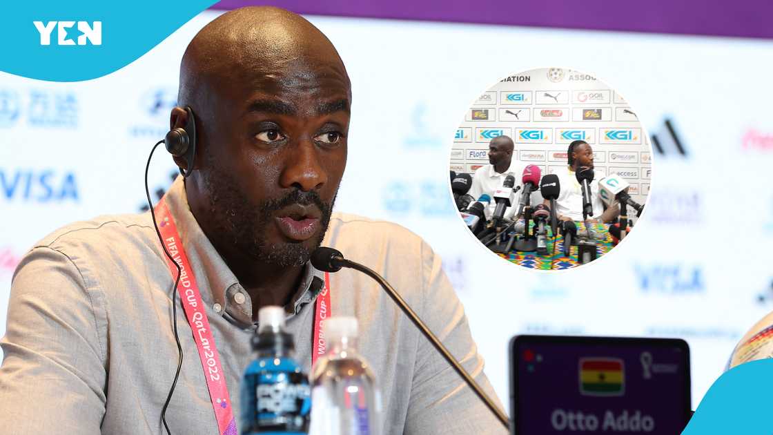 Otto Addo reacts to performances. Otto Addo reacts to performances.