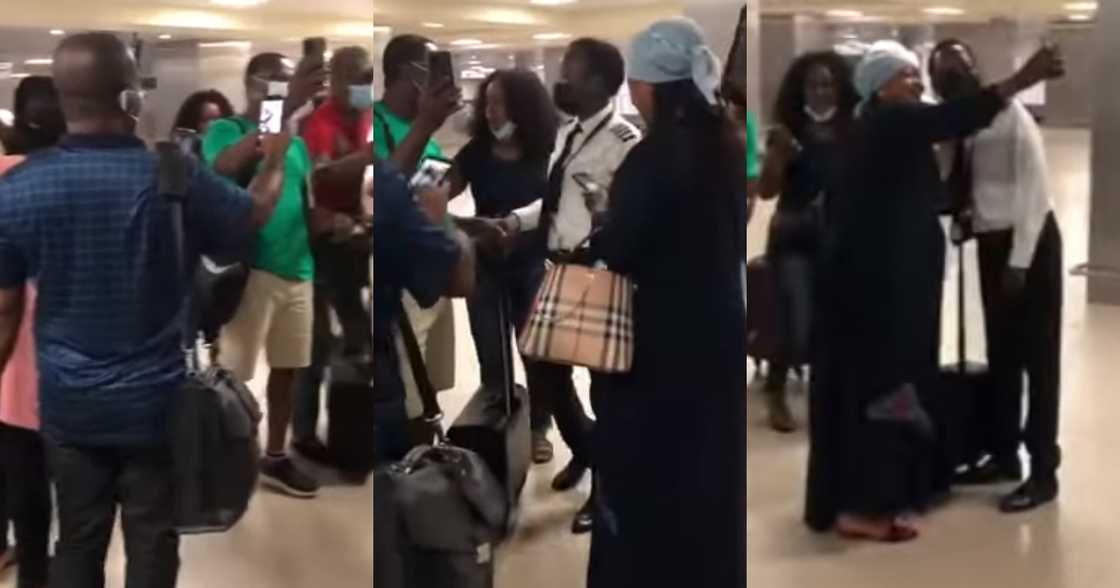 Ghanaian female pilot celebrated after skilfully landing plane amid bad weather Ghanaian female pilot celebrated after skilfully landing plane amid bad weather
