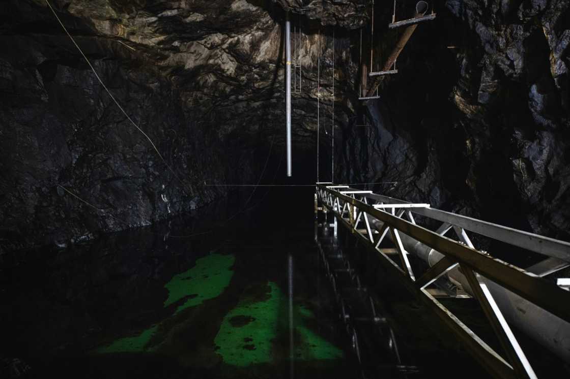 Originally dug out in the early 1970s, the three caverns with a combined volume of 300,000 cubic metres served as an oil storage until the site was abandoned in 1985 Originally dug out in the early 1970s, the three caverns with a combined volume of 300,000 cubic metres served as an oil storage until the site was abandoned in 1985