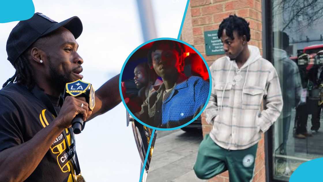 Joseph Paintsil links up with Kweku Flick. Joseph Paintsil links up with Kweku Flick.