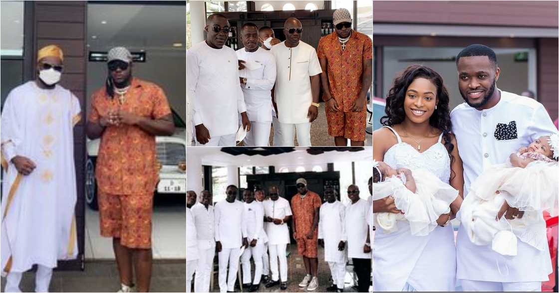 Kennedy Osei and Tracy name their twins on 1st wedding anniversary; Medikal attends (video)
