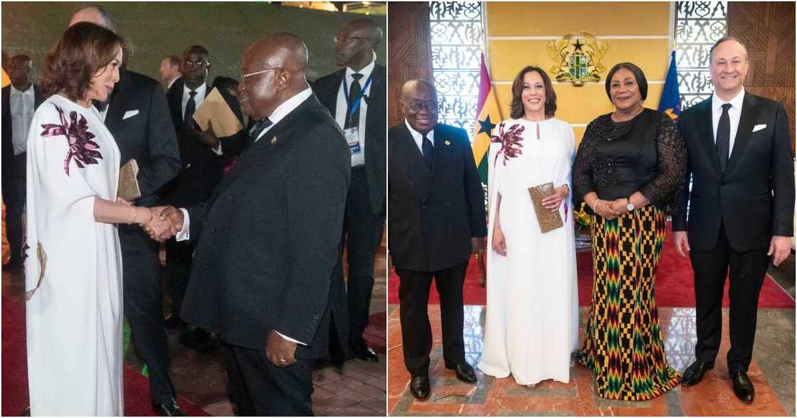 Kamala Harris attended the state banquet in the company of her husband. Kamala Harris attended the state banquet in the company of her husband.
